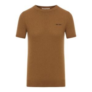 Miu Miu Women Cashmere Short Sleeve Sweater